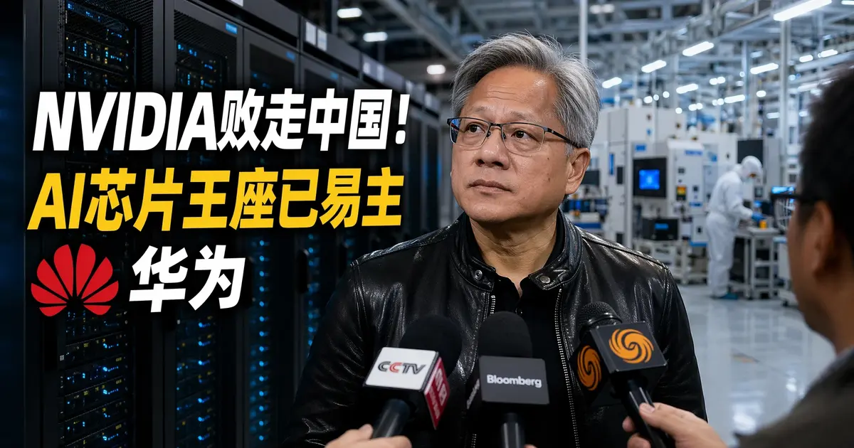 黄仁勋认输！英伟达亲口承认：中国AI芯片市场已”让给”华为