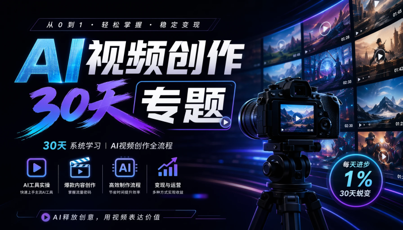 AI视频创作30天