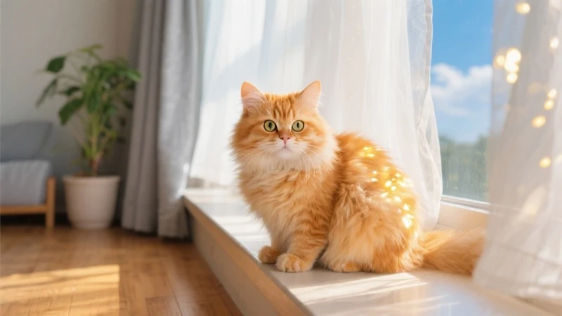 AI 生成的猫咪插画