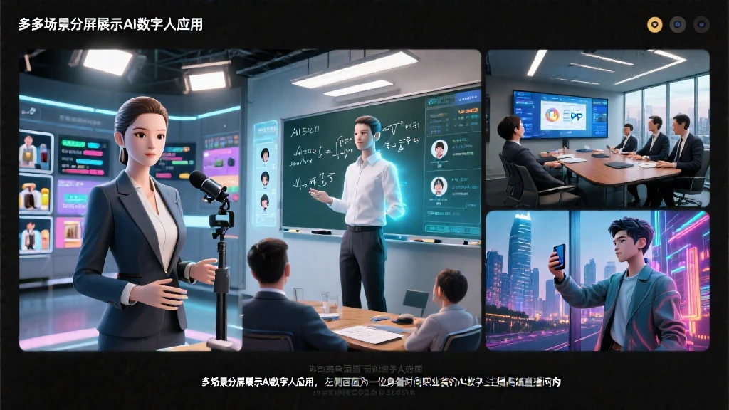 多场景应用案例：电商带货、企业培训、自媒体口播等应用场景