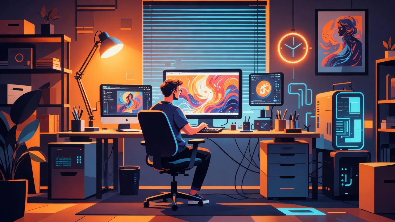 AI绘画原理示意