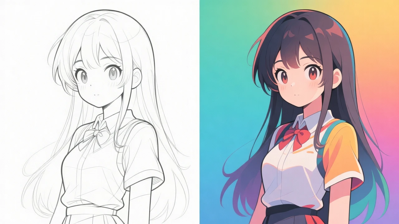 Canny线稿上色效果