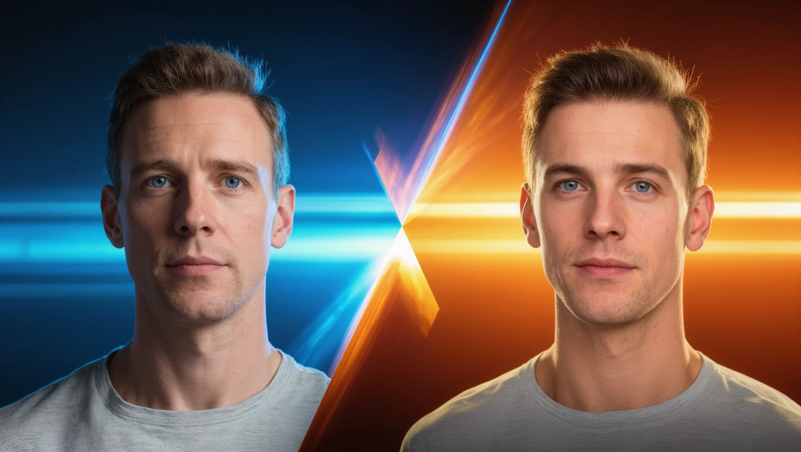 深度伪造人脸对比