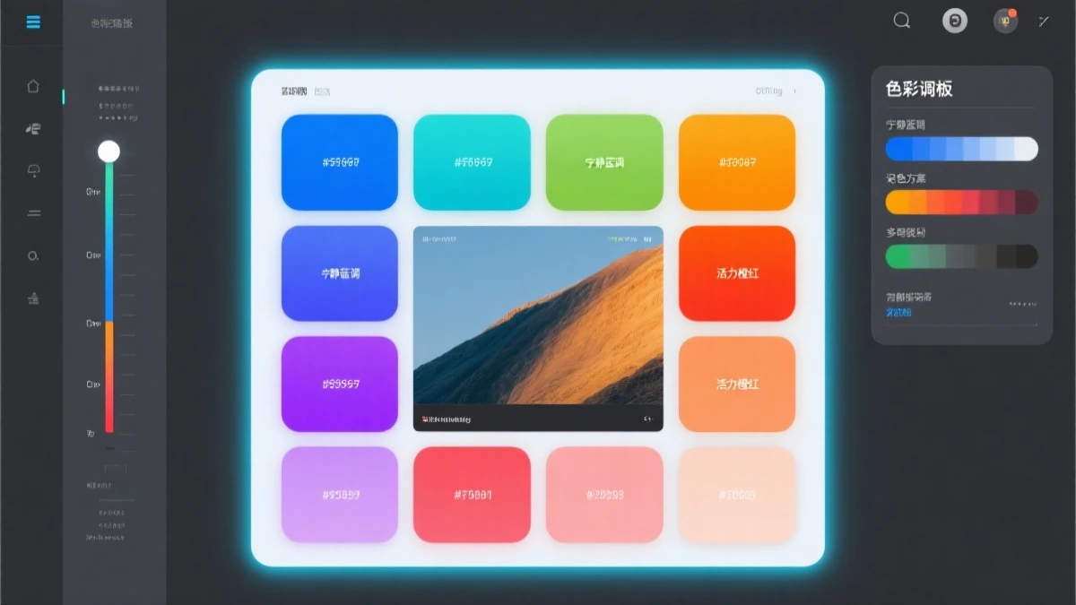 调色盘功能：精准颜色控制