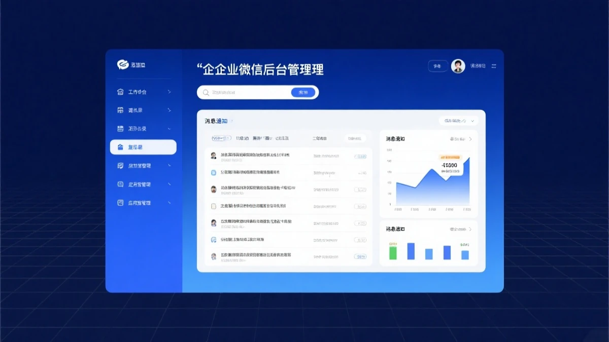 企业微信后台管理界面