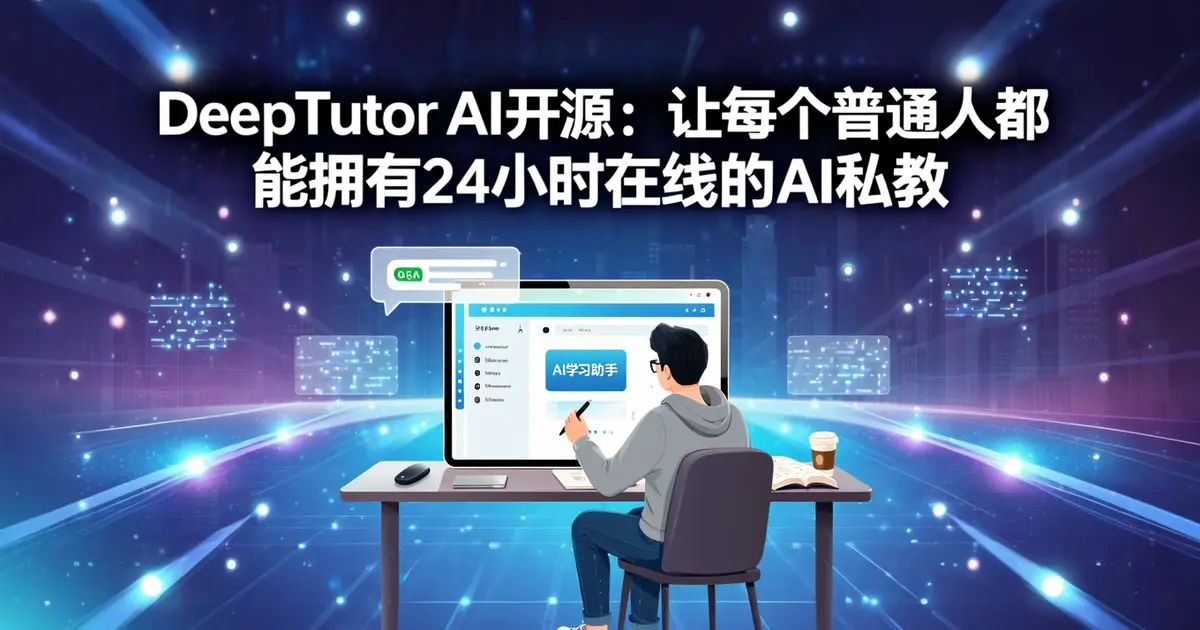 香港大学团队开源DeepTutor：让每个普通人都能拥有24小时在线的AI私教