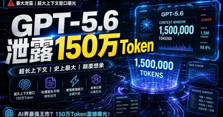 GPT-5.6泄露:150万Token上下文+神级UI,6月AI大战一触即发