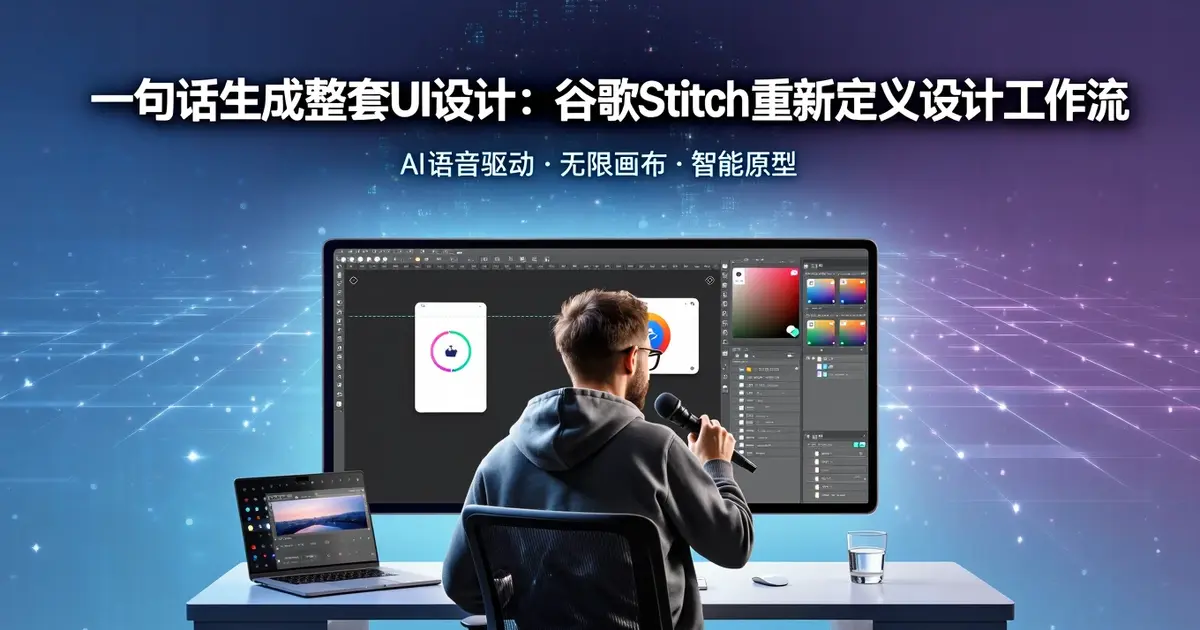 一句话生成整套UI设计：谷歌Stitch重新定义设计工作流
