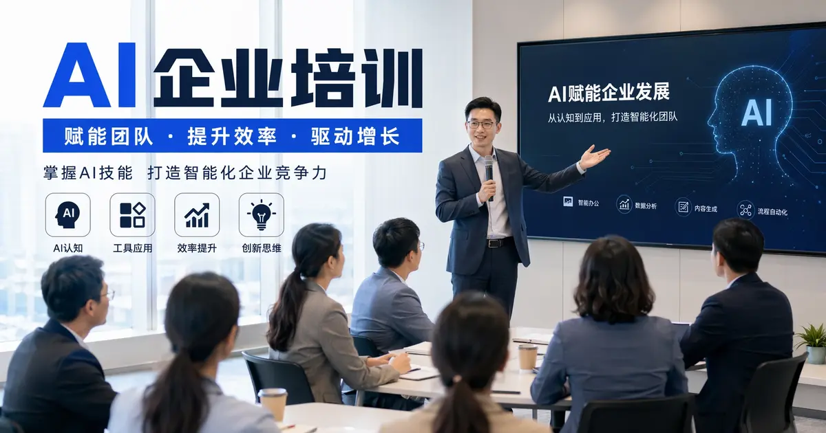 【2026下半年AI副业风口系列】AI企业培训师：教传统行业用AI，一单5000-3万