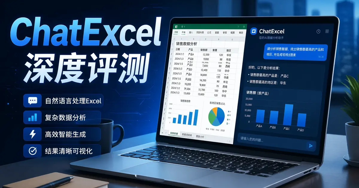 ChatExcel深度评测：北大博士创业，聊天就能搞定Excel，这款国产AI表格工具到底有多神？