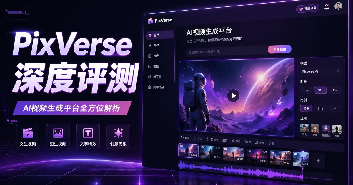 PixVerse深度评测：爱诗科技出海爆款，5秒极速出片，AI视频生成的”抖音工厂”是怎么炼成的