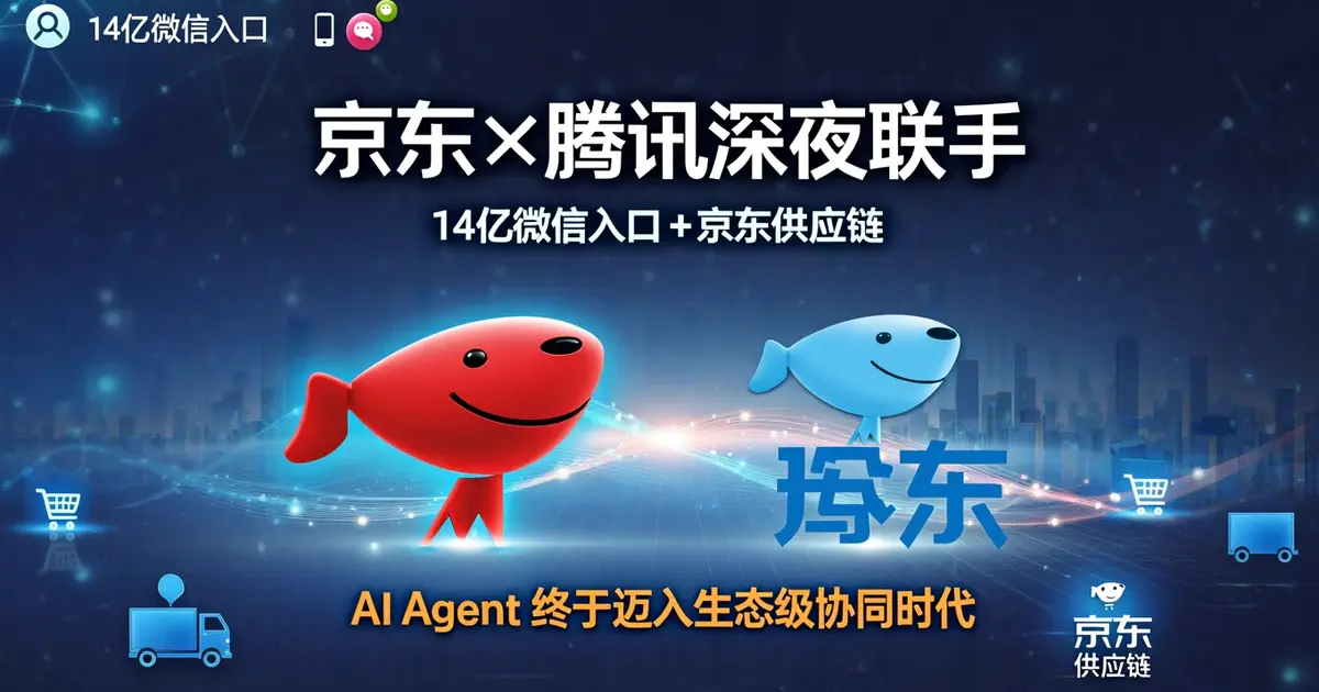 京东×腾讯深夜联手：14亿微信入口+京东供应链，AI Agent 终于迈入「生态级协同」时代