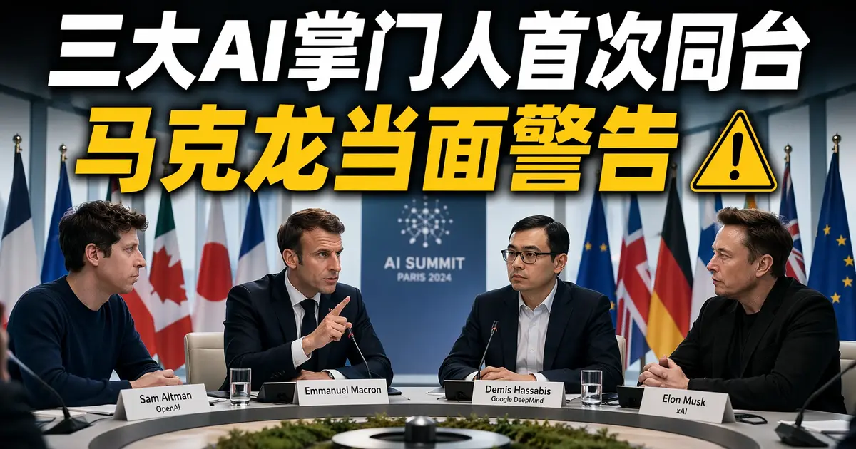 G7峰会历史性一幕:三大AI掌门人首次同台,马克龙当面警告美国能随时关掉开关