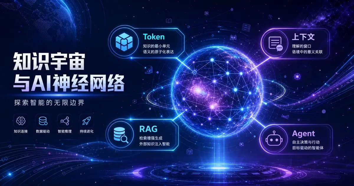 【AI 学习拼图系列】AI 大模型 6 大核心概念扫盲:Token / 上下文 / RAG / Agent / Embedding / 提示词一篇看懂