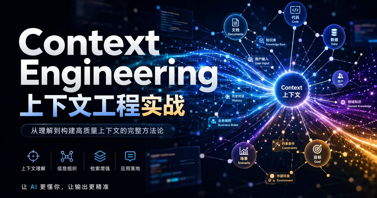 【AI学习拼图系列】Context Engineering 上下文工程实战:让 AI Agent 看到正确的信息,效率提升 10 倍