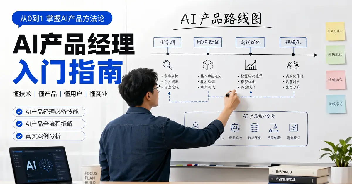 【AI学习拼图系列】AI 产品经理入门:5 大核心能力 + 3 步转型路径,从协调者到系统设计者