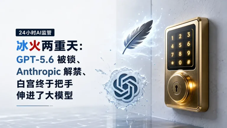 同一天两件大事：美国一边锁住 GPT-5.6，一边给 Anthropic Mythos 5 放行，AI 监管彻底分化