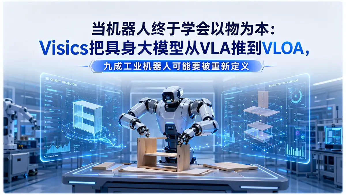 当机器人终于学会”以物为本”：Visics 把具身大模型从 VLA 推到 VLOA，九成工业机器人可能要被重新定义