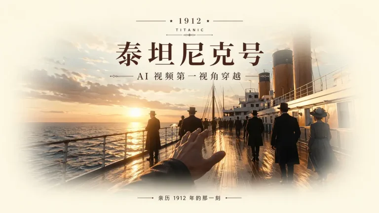 AI 穿越 Vlog 刷爆全网：240 万人”亲历”泰坦尼克号沉没之夜，一个 32 岁法国人的新生意