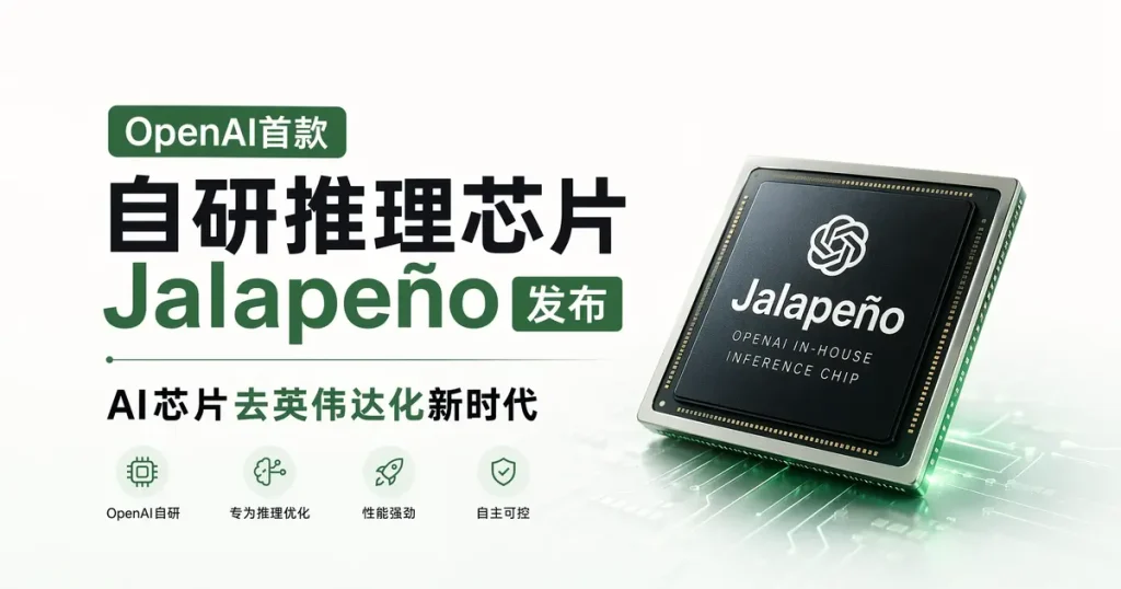 OpenAI首颗自研芯片Jalapeño问世：9个月流片创行业纪录，推理成本直降50%，英伟达垄断被撕开第一道口子 - AI 智习室