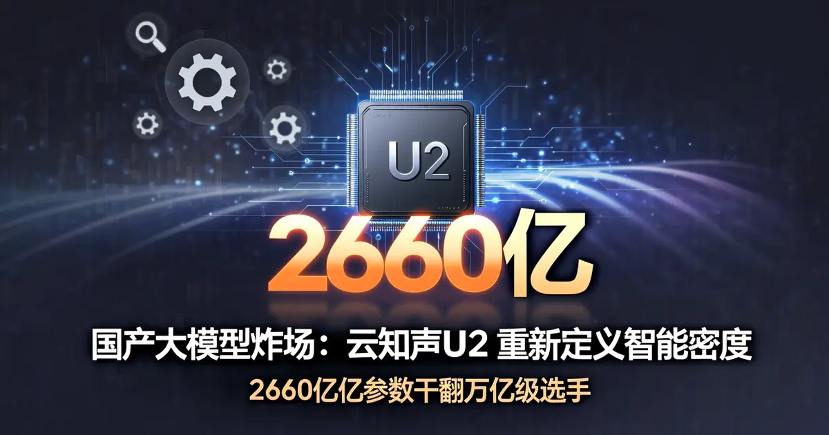 国产大模型炸场：云知声U2重新定义”智能密度”，2660亿参数干翻万亿级选手