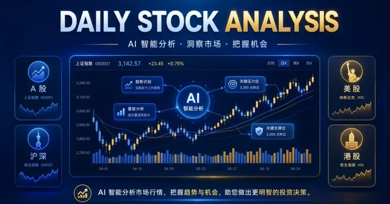 ZhuLinsen/daily_stock_analysis:开源股票 AI 智能分析系统,GitHub Actions 零成本跑通多市场行情与定时推送