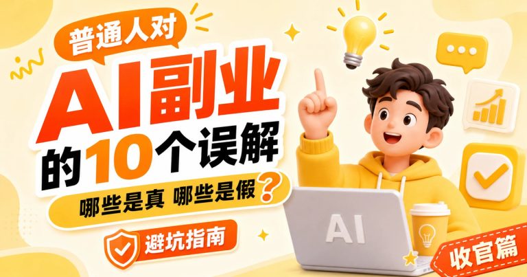 普通人对 AI 副业的 10 个误解:哪些是真,哪些是假