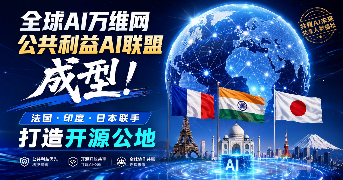 当 AI 万维网联盟成型:法国、印度、日本 4 亿美元砸向开源,中国 AI 玩家该紧张了吗