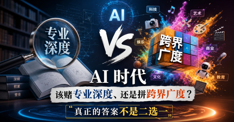 AI 时代该赌专业深度,还是拼跨界广度?真正的答案不是二选一