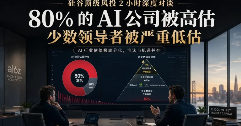 硅谷顶级风投 2 小时深度对谈:80% 的 AI 公司被高估,少数领导者被严重低估