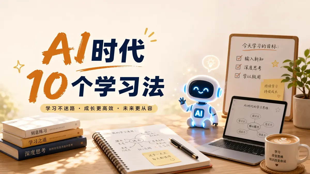 AI 时代 10 个学习法:学生、职场新人、终身学习者都该会的反直觉方法
