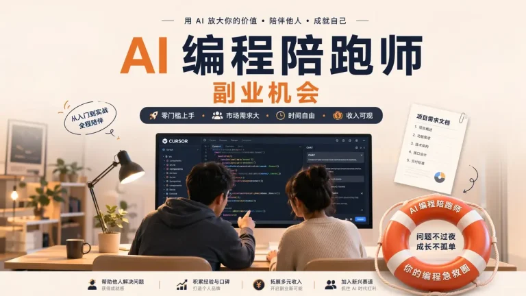 AI 编程陪跑师:7 月新副业机会,基于 aizxs 12074 的 5 个反模式,做企业”AI 编程急救”