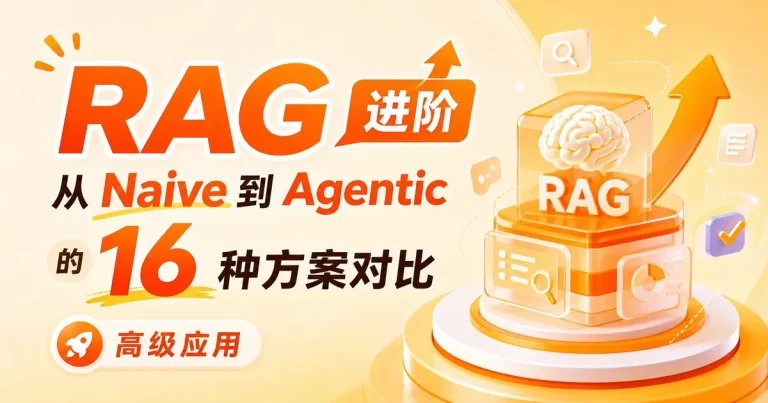 RAG 进阶:从 Naive RAG 到 Agentic RAG 的 16 种方案对比