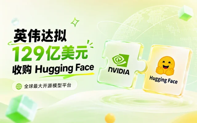 英伟达拟 129 亿美元收购 Hugging Face：全球最大开源模型平台（托管 270 万+ 模型）要被「卖铲子的」收编？
