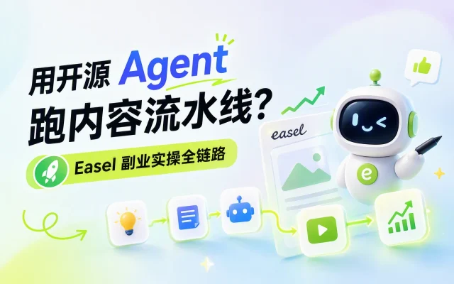 用开源 Agent 跑内容流水线？Easel 副业实操全链路