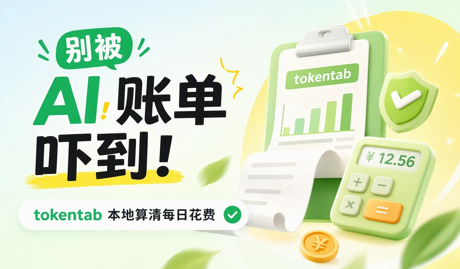 别被 AI 账单吓到：tokentab 本地算清每日花费