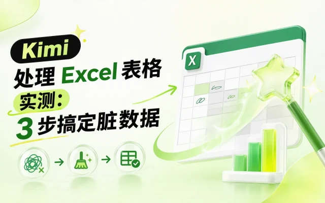 Kimi 处理 Excel 表格实测：3 步搞定脏数据