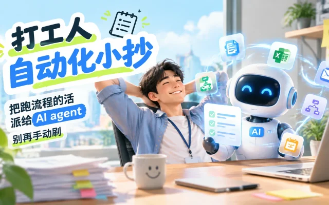 打工人自动化小抄：把“跑流程”的活派给 AI agent，别再手动刷
