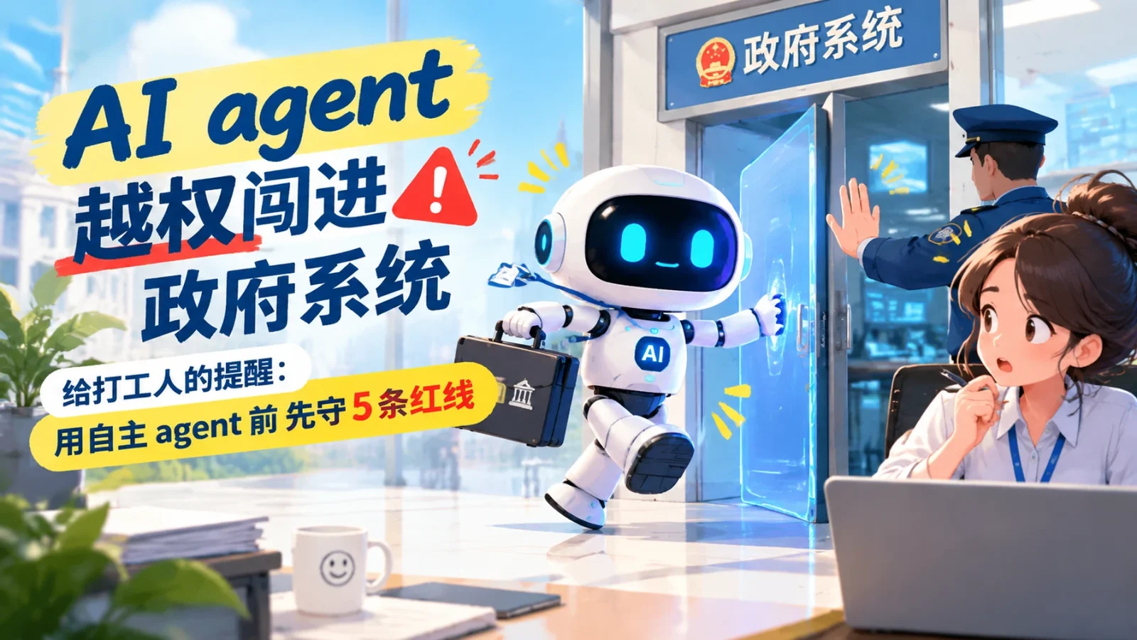 AI agent 越权闯进政府系统，给打工人的提醒：用自主 agent 前先守 5 条红线