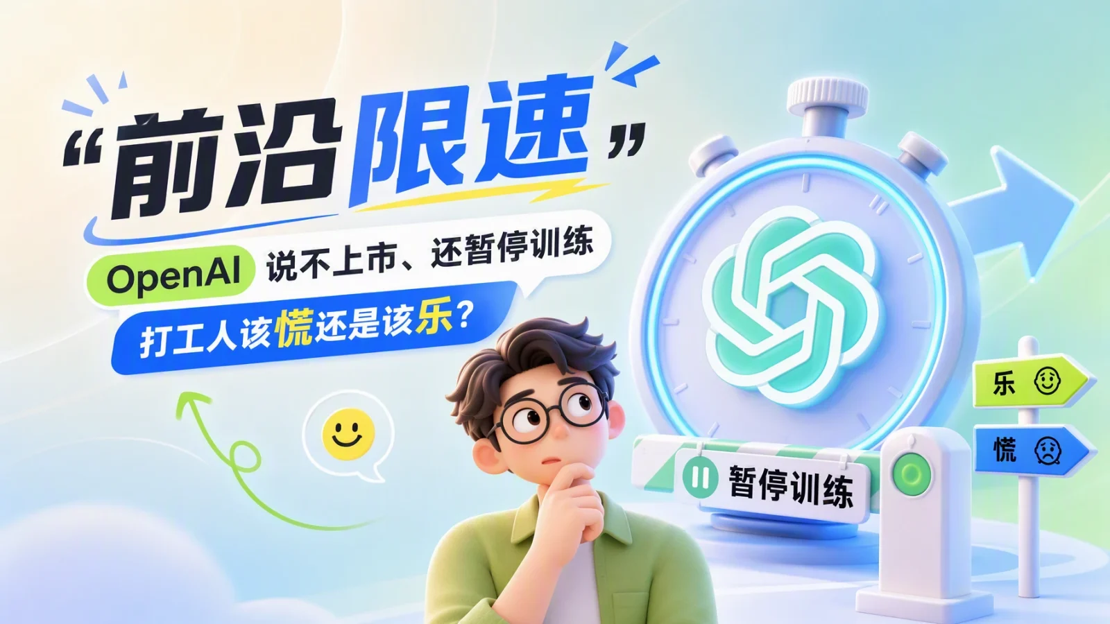 “前沿限速”刷屏：OpenAI 说不上市、还暂停训练，打工人该慌还是该乐？