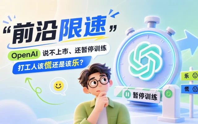 “前沿限速”刷屏：OpenAI 说不上市、还暂停训练，打工人该慌还是该乐？