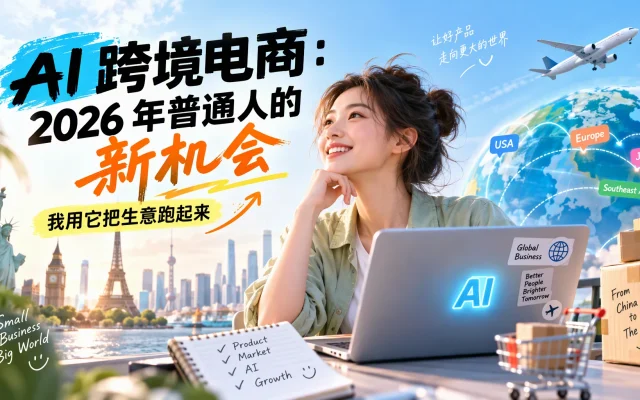 AI 跨境电商：2026 年普通人的新机会，我用它把生意跑起来