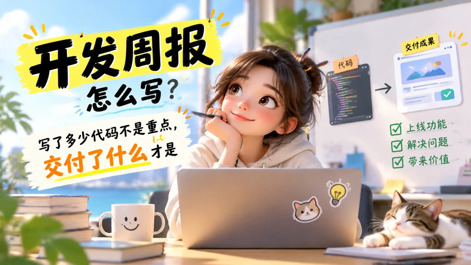 开发周报怎么写：写了多少代码不是重点，交付了什么才是