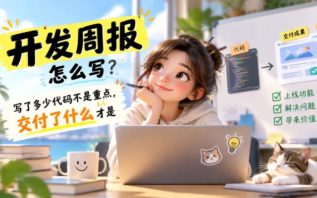 开发周报怎么写：写了多少代码不是重点，交付了什么才是