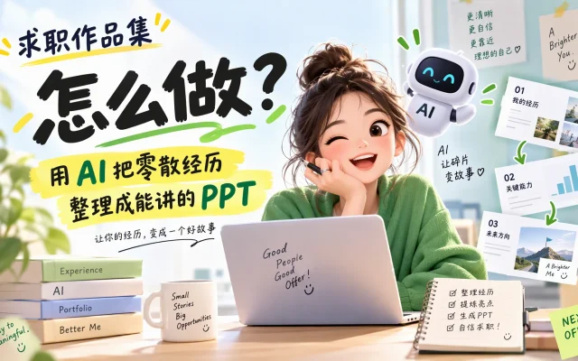 求职作品集怎么做：用 AI 把零散经历整理成能讲的 PPT