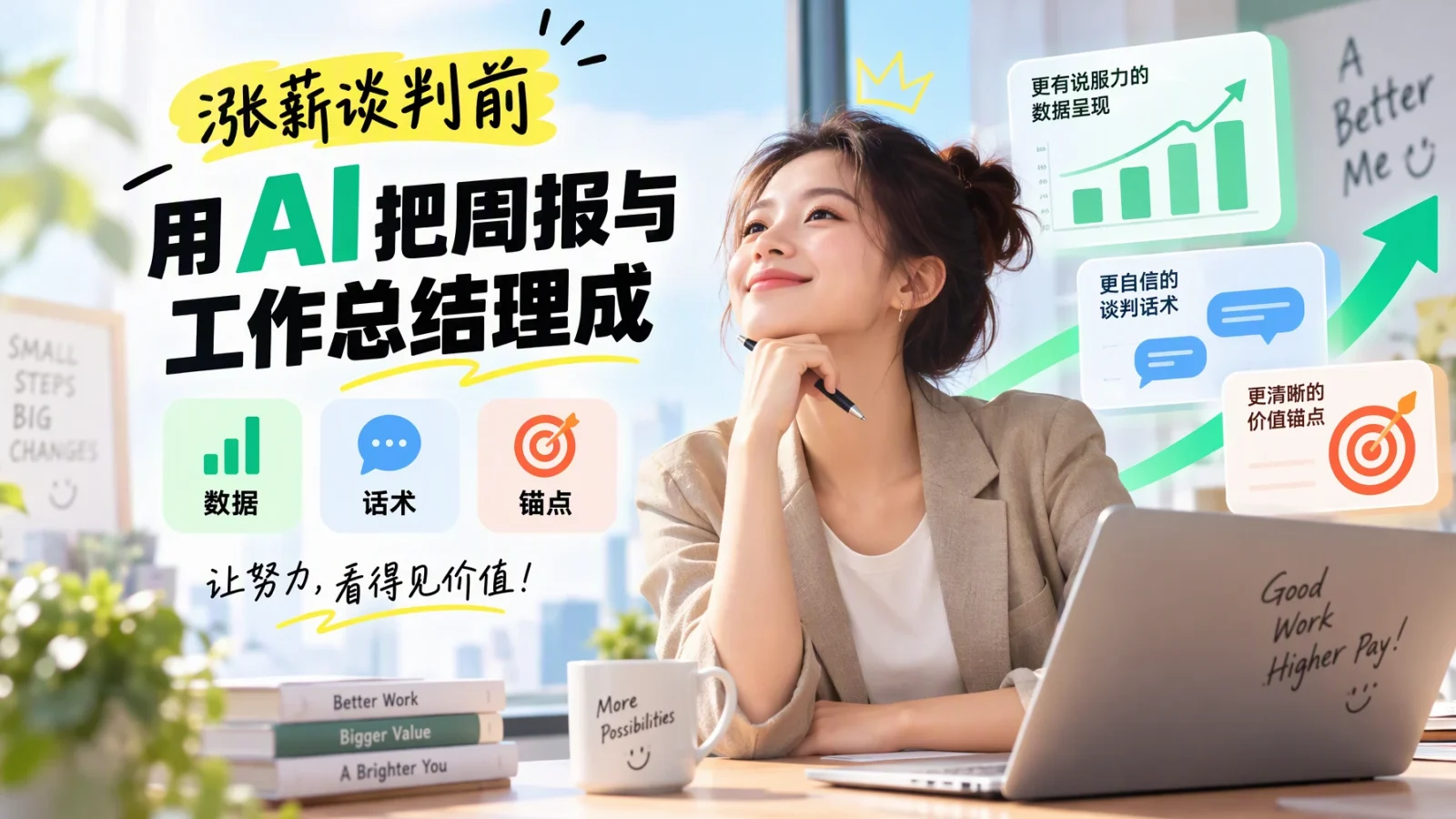 涨薪谈判前，用 AI 把周报与工作总结理成数据、话术和锚点