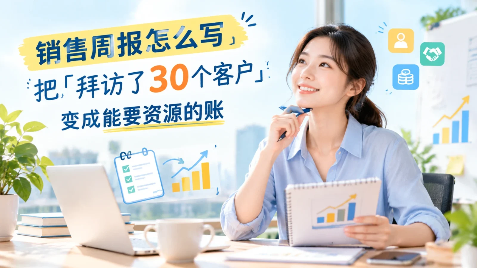 销售周报怎么写：把「拜访了 30 个客户」变成能要资源的账