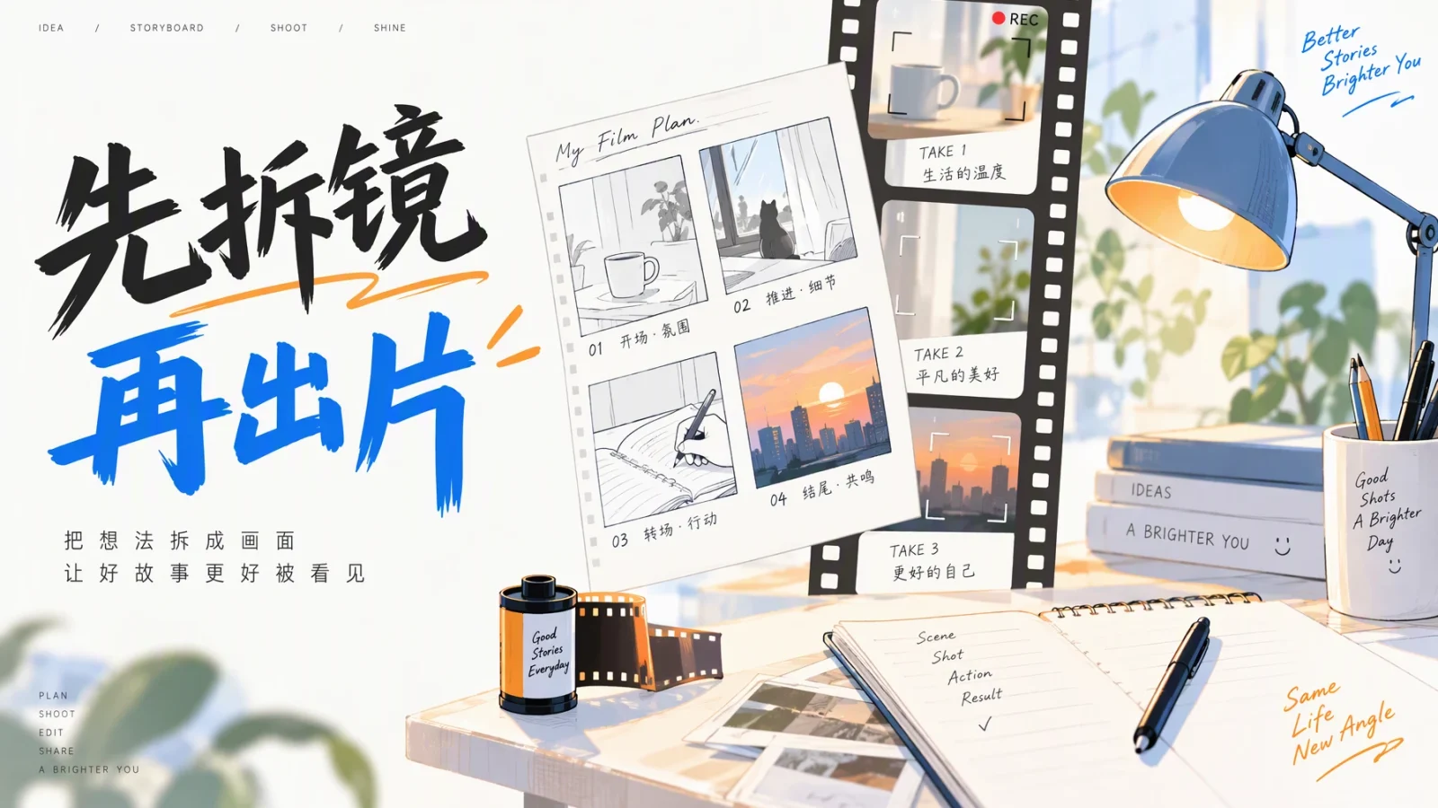 短视频分镜别自己画：把脚本拆成 6 个镜头，AI 逐镜出画面