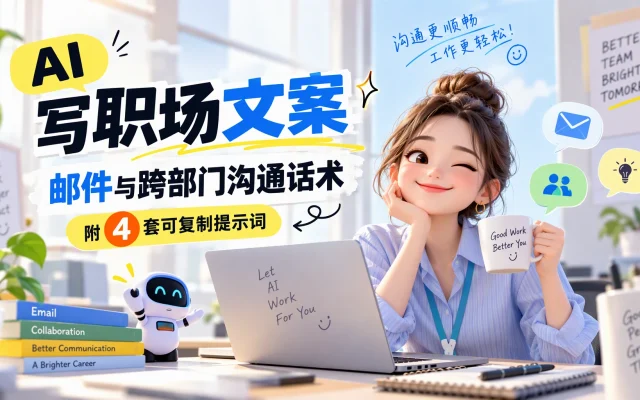 AI 写职场文案：邮件与跨部门沟通话术，附 4 套可复制提示词