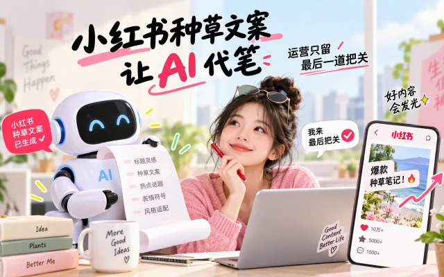 把卖点写成证据句：小红书种草文案让 AI 代笔，运营只留最后一道把关
